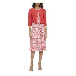 Danny & Nicole Women’s Jacket Dress With Coordinating Mask XL